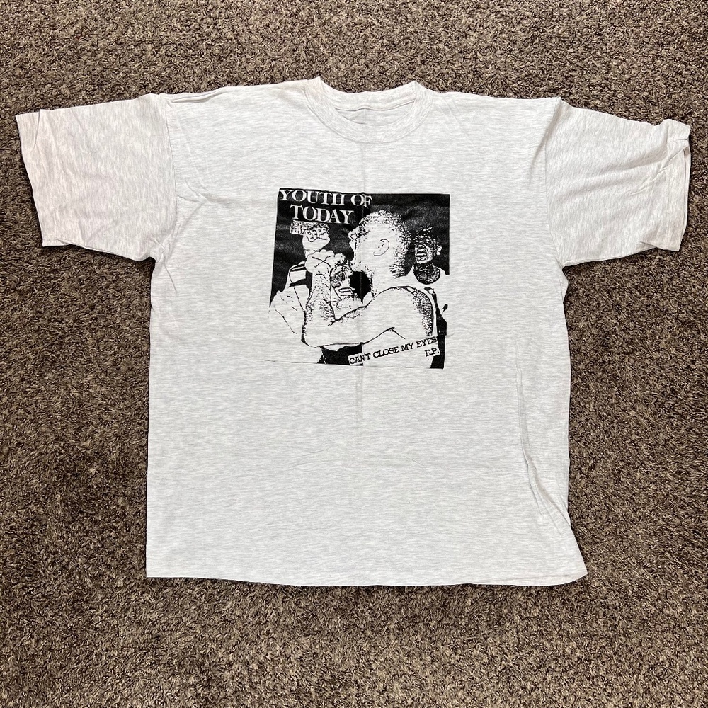 1990's Vintage Youth of Today “Can’t Close My Eyes EP.” Band T Shirt